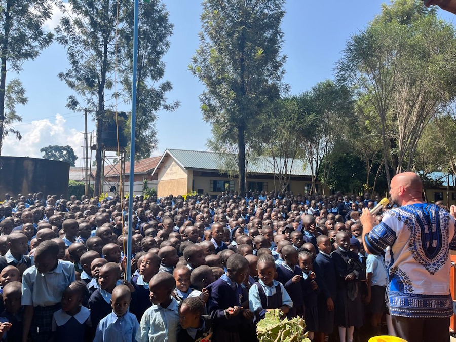 school children and steve