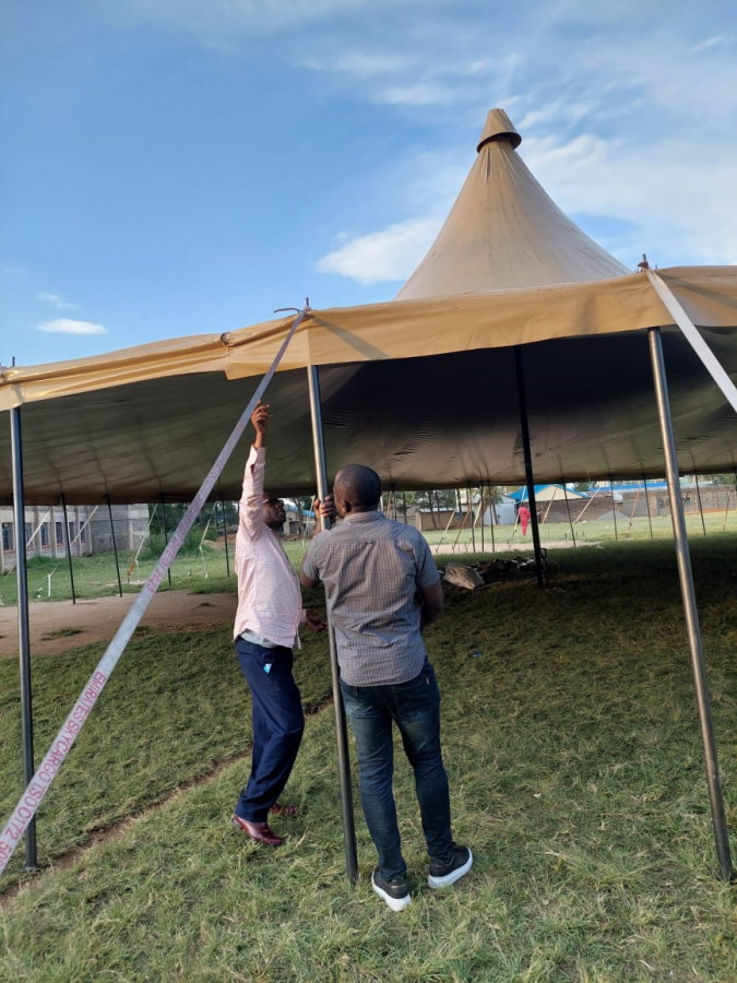 new tent mission tent in kenya