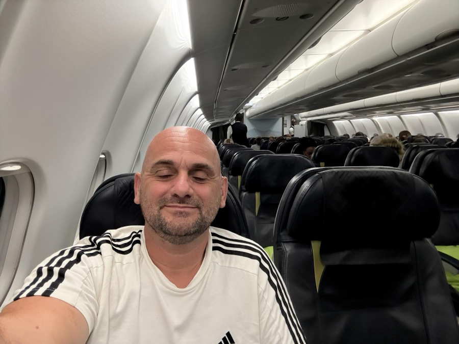 click to see larger image a plane almost to myself going home from kenya mission